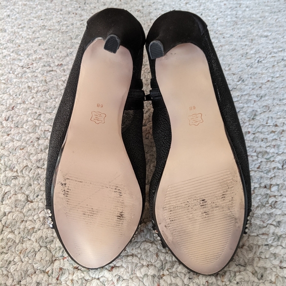 Sexy black heels with diamond trim - Picture 5 of 5